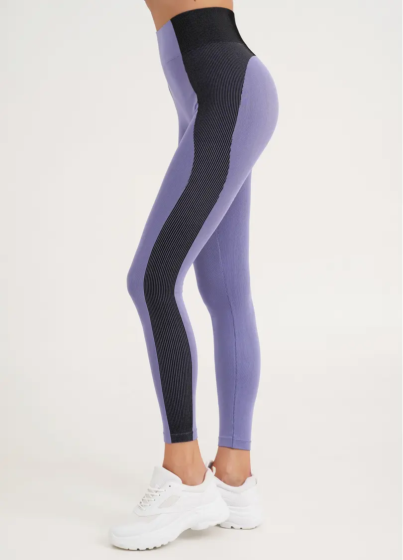 Спортивні легінси з контрастними смугами LEGGINGS COLOR BLOCK very peri (фіолетовий)