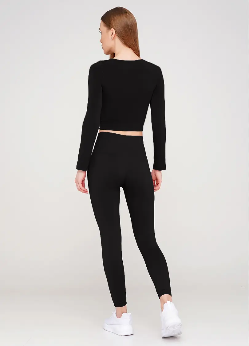 Безшовні легінси з мікрофібри LEGGINGS ENERGY black (чорний)