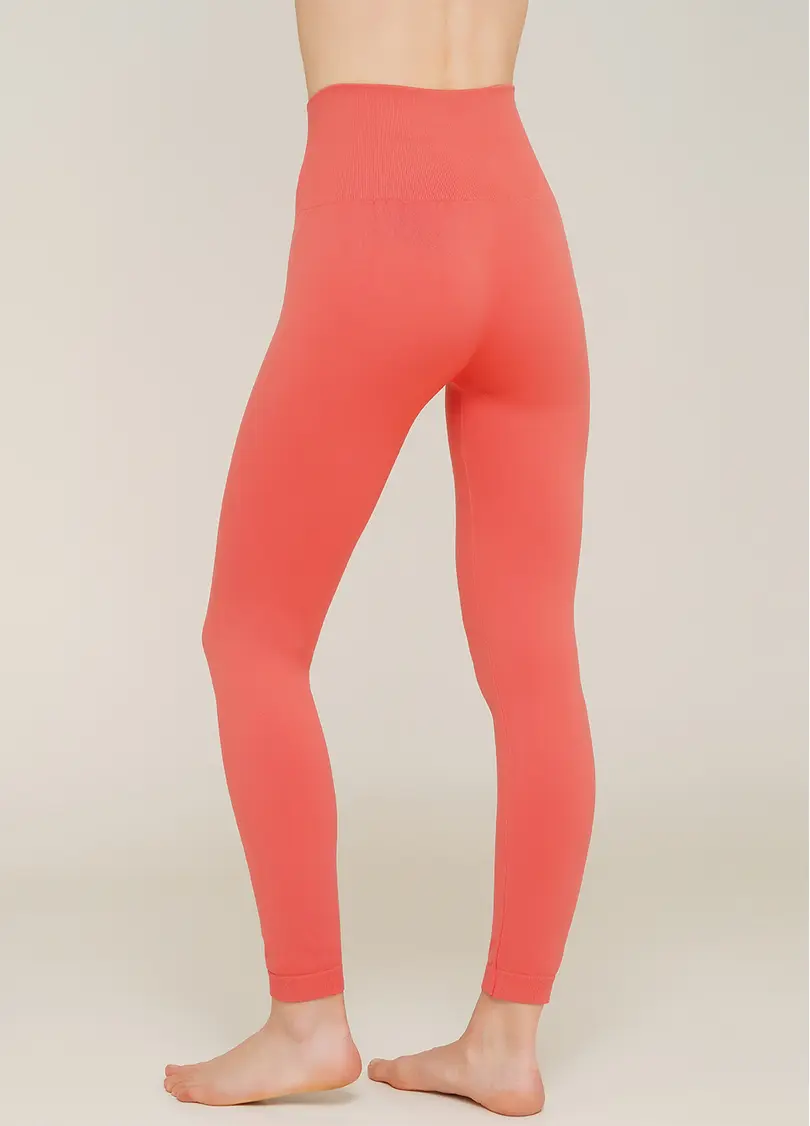 Безшовні легінси з мікрофібри LEGGINGS ENERGY (кораловий)