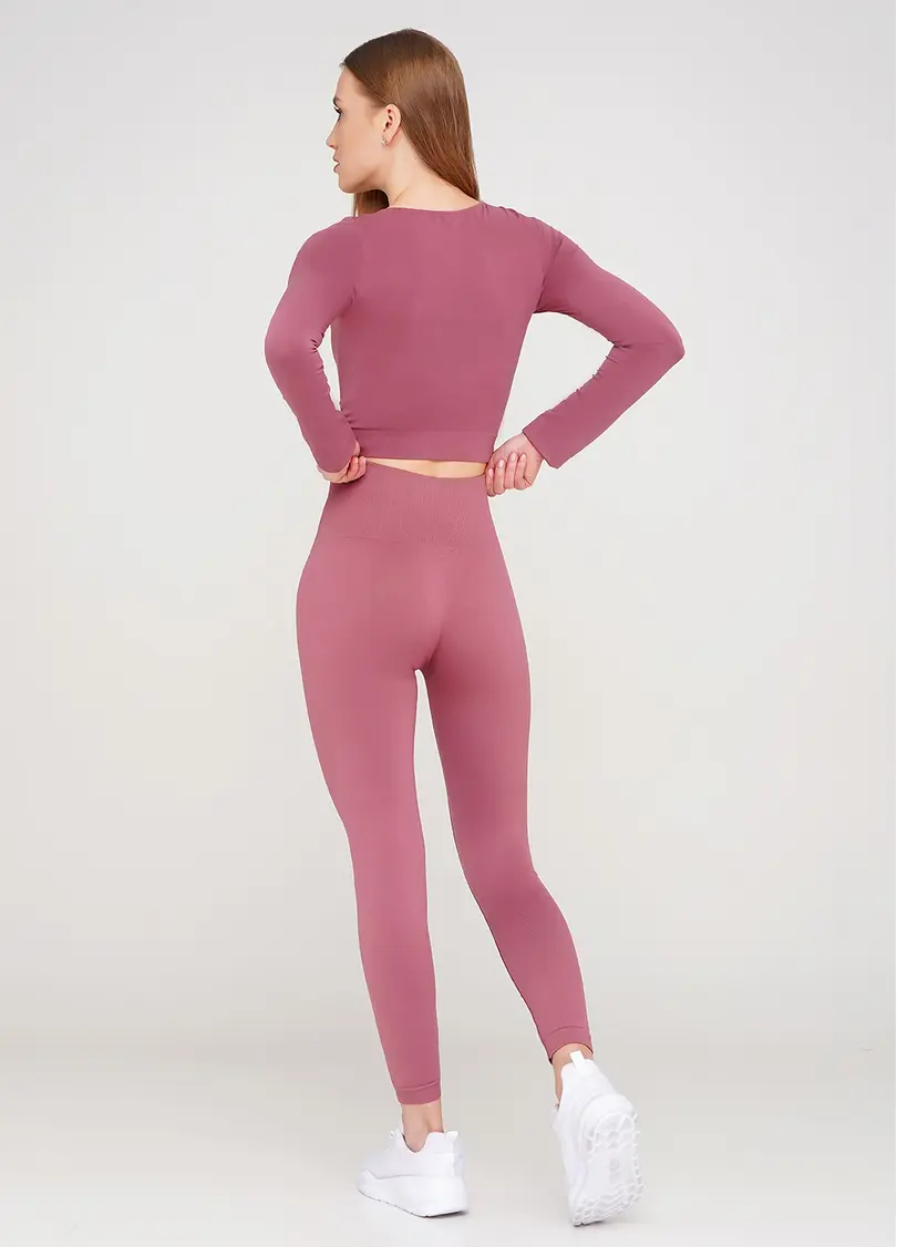 Безшовні легінси з мікрофібри LEGGINGS ENERGY (рожевий)