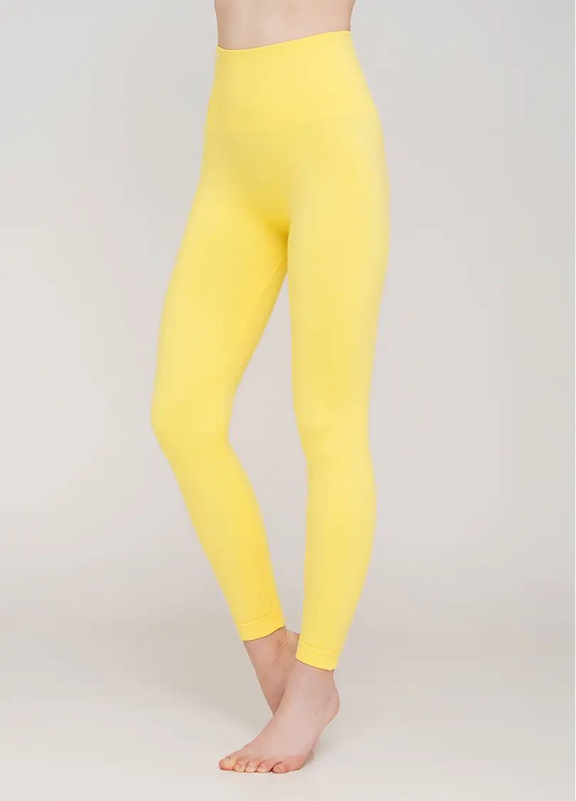 Безшовні легінси з мікрофібри LEGGINGS ENERGY (жовтий)