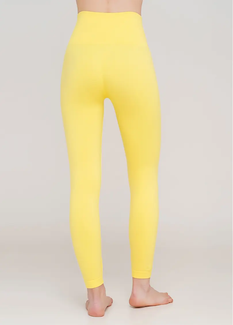 Безшовні легінси з мікрофібри LEGGINGS ENERGY (жовтий)