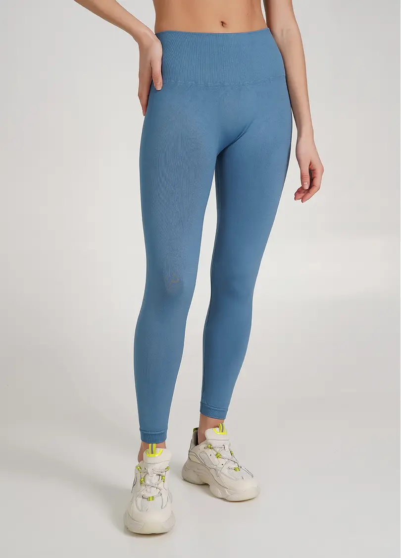 Безшовні легінси з мікрофібри LEGGINGS ENERGY spring lake (блакитний)