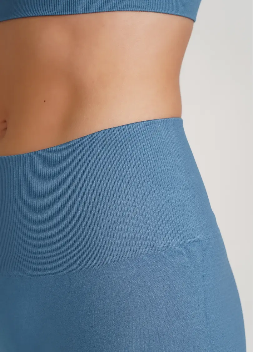 Безшовні легінси з мікрофібри LEGGINGS ENERGY spring lake (блакитний)