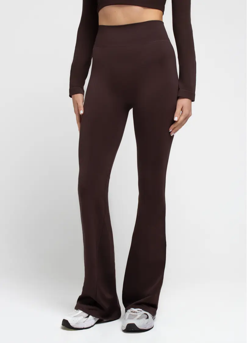 Легінси кльош LEGGINGS FLARED hot chocolate (коричневий)