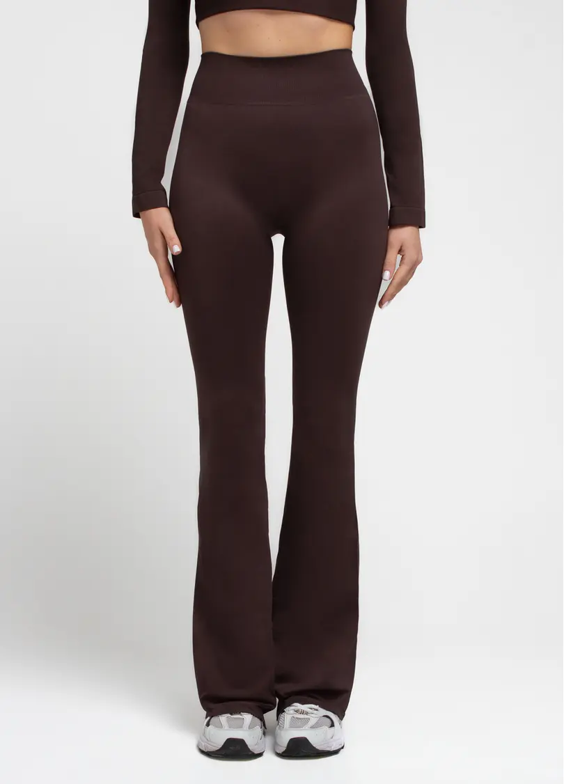 Легінси кльош LEGGINGS FLARED hot chocolate (коричневий)