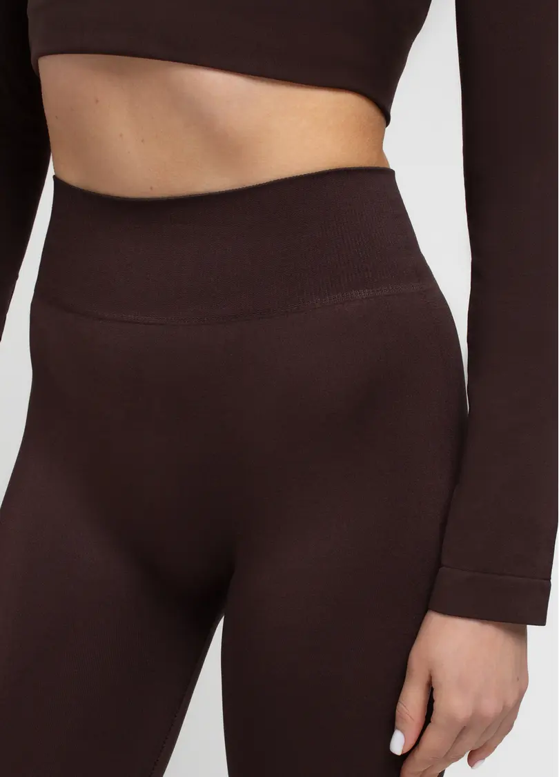 Легінси кльош LEGGINGS FLARED hot chocolate (коричневий)