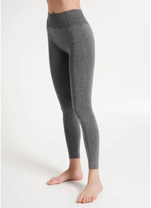 Спортивні легінси безшовні LEGGINGS FREE MELANGE nero (чорний) Спортивні легінси безшовні LEGGINGS FREE MELANGE nero (чорний)