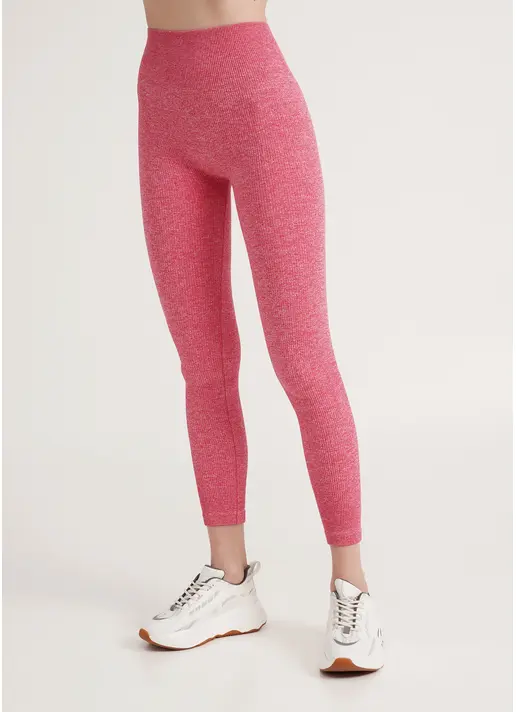 Безшовні легінси в рубчик LEGGINGS RIB MELANGE viva magenta (рожевий) Безшовні легінси в рубчик LEGGINGS RIB MELANGE viva magenta (рожевий)