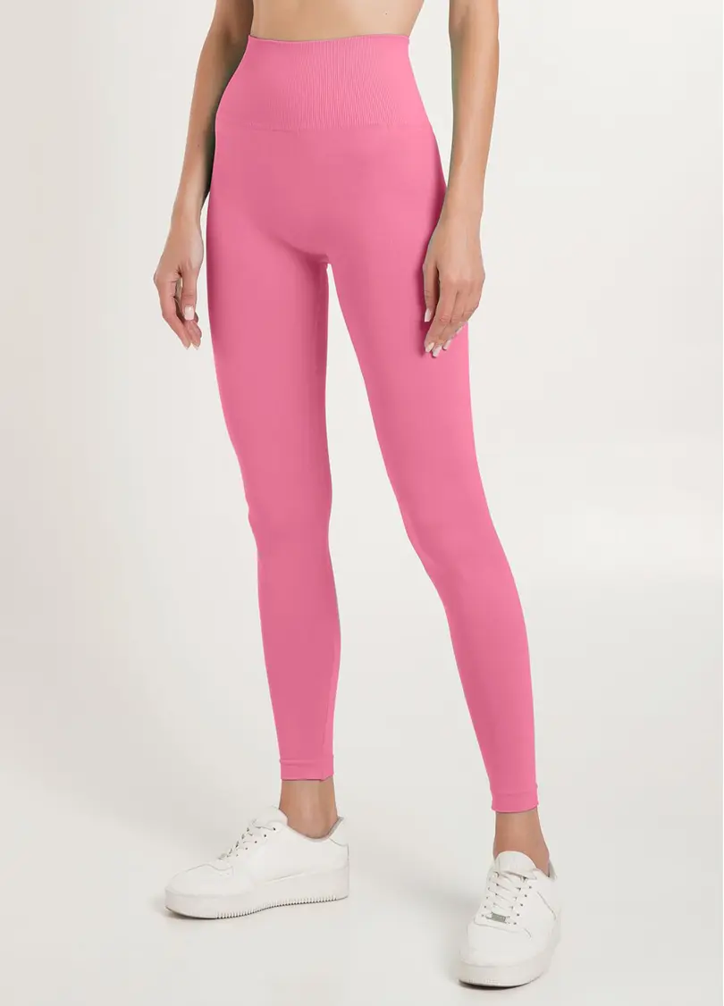 Легінси з пуш-ап ефектом та широким поясом LEGGINGS SHAPE bubblegum (рожевий)