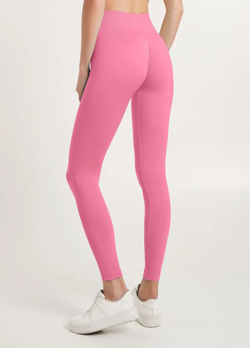 Легінси з пуш-ап ефектом та широким поясом LEGGINGS SHAPE bubblegum (рожевий)