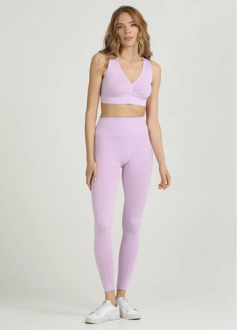 Легінси з пуш-ап ефектом та широким поясом LEGGINGS SHAPE orchid bloom (фіолетовий)