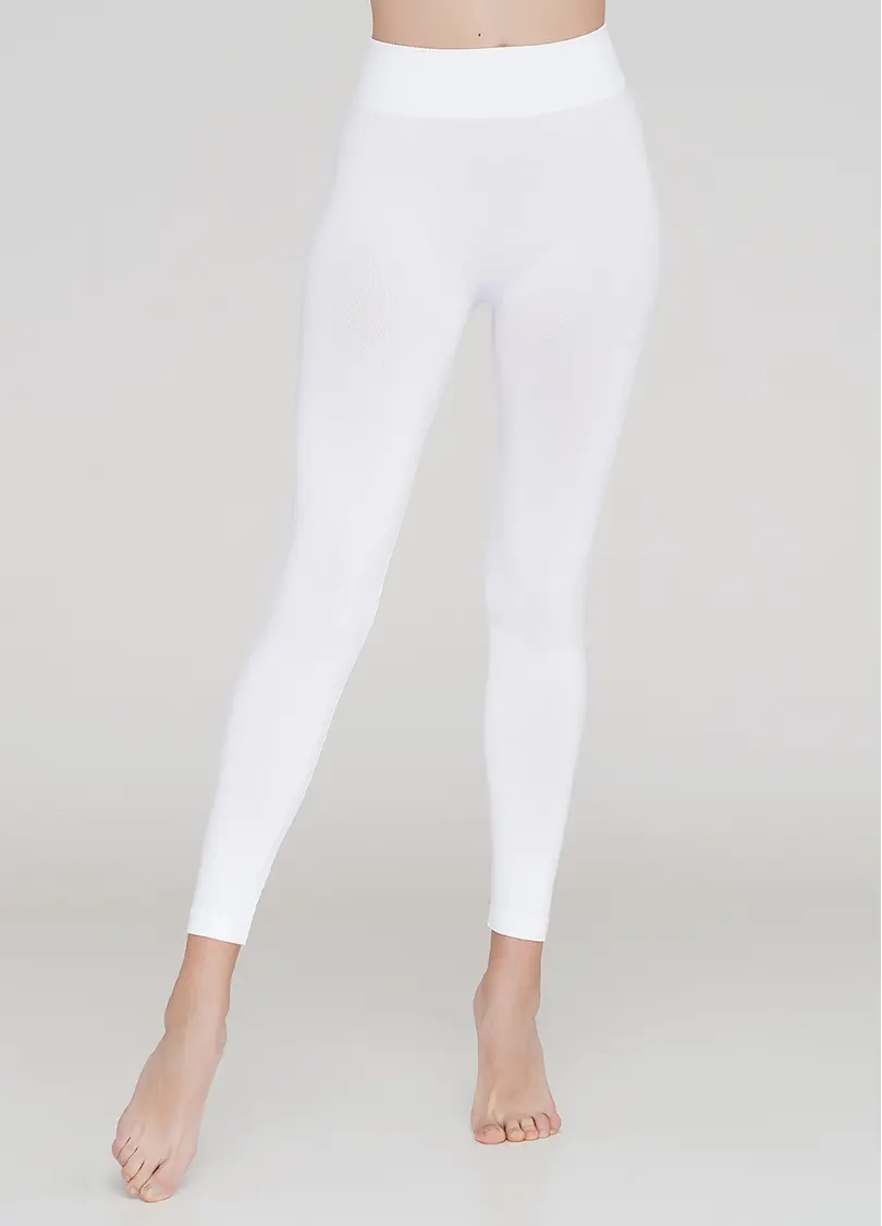 Безшовні легінси для спорту LEGGINGS (білий)