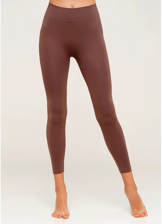 Безшовні легінси для спорту LEGGINGS deep taupe (коричневий)