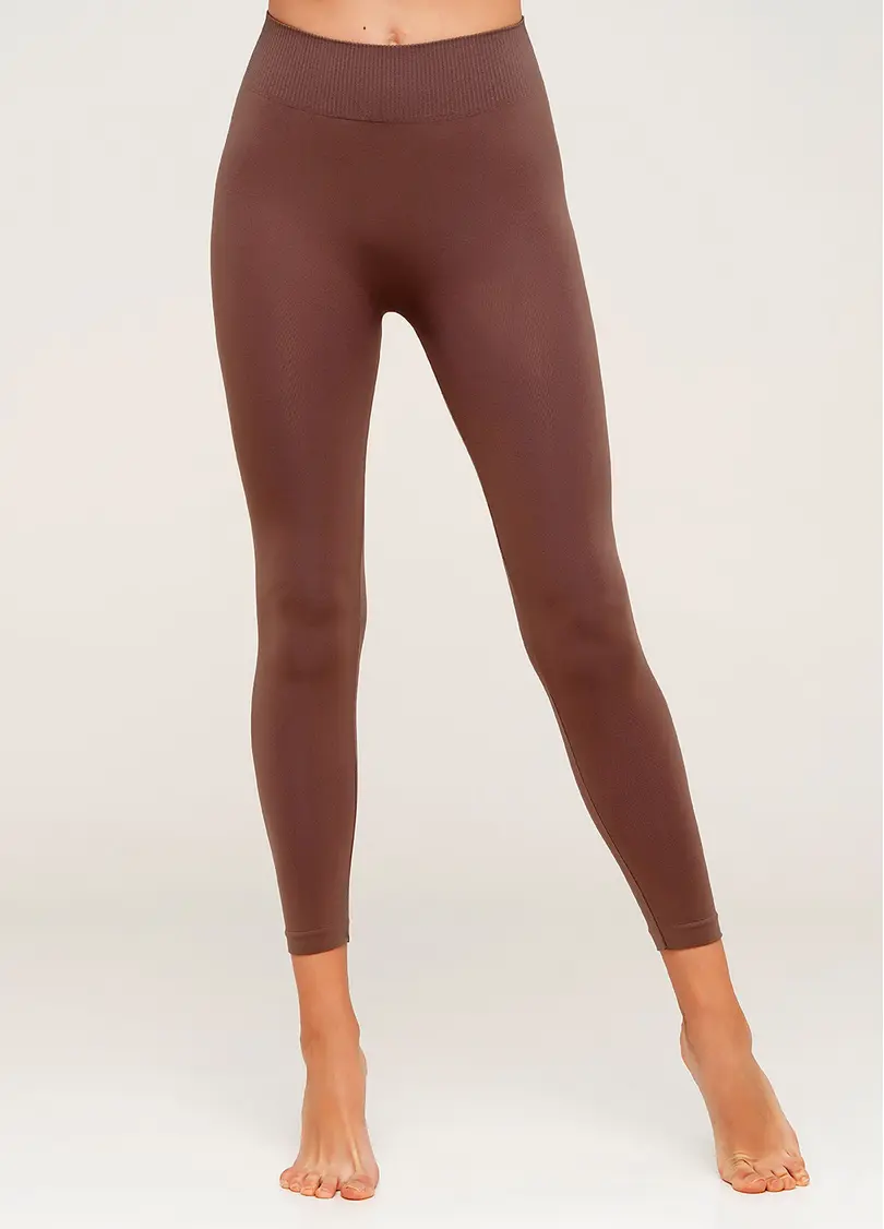 Безшовні легінси для спорту LEGGINGS deep taupe (коричневий)