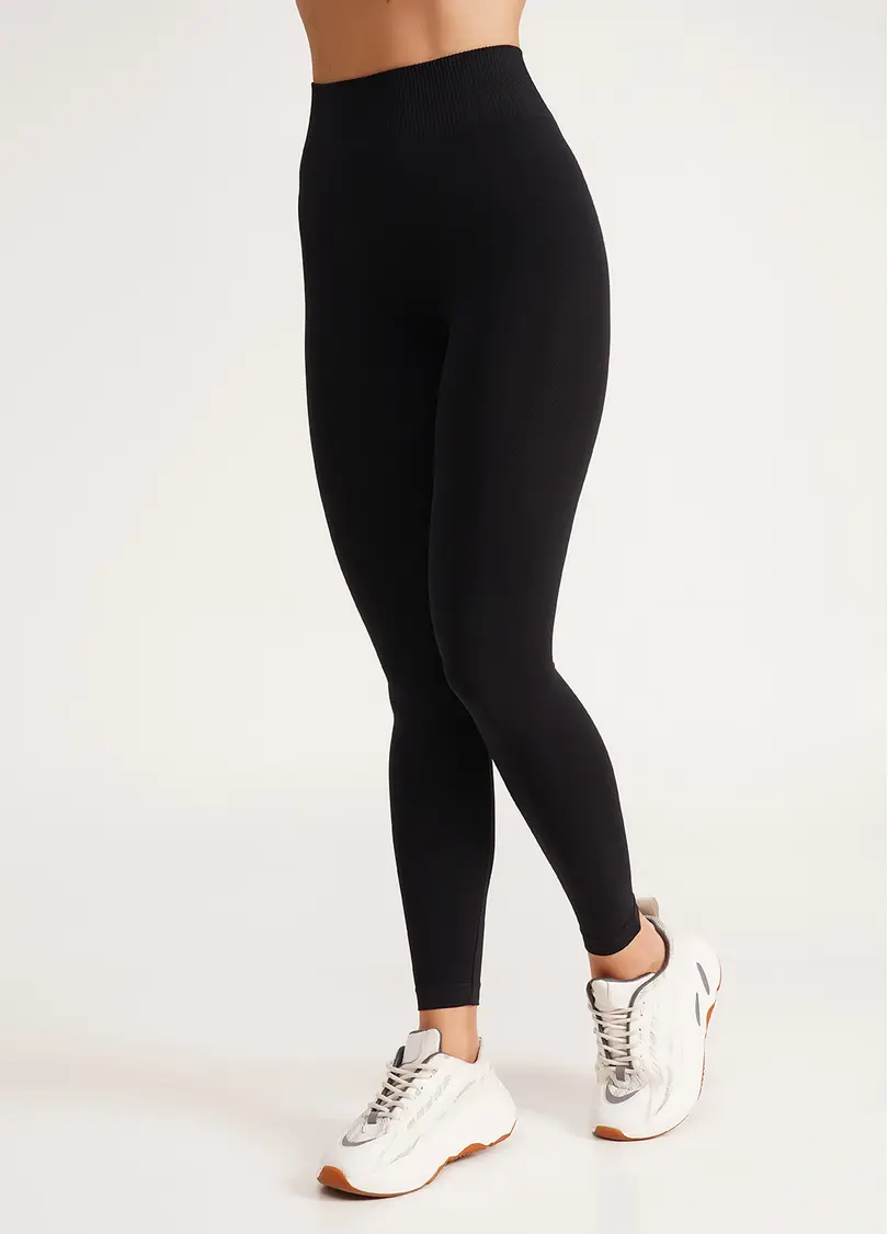 Безшовні легінси LEGGINGS (чорний)