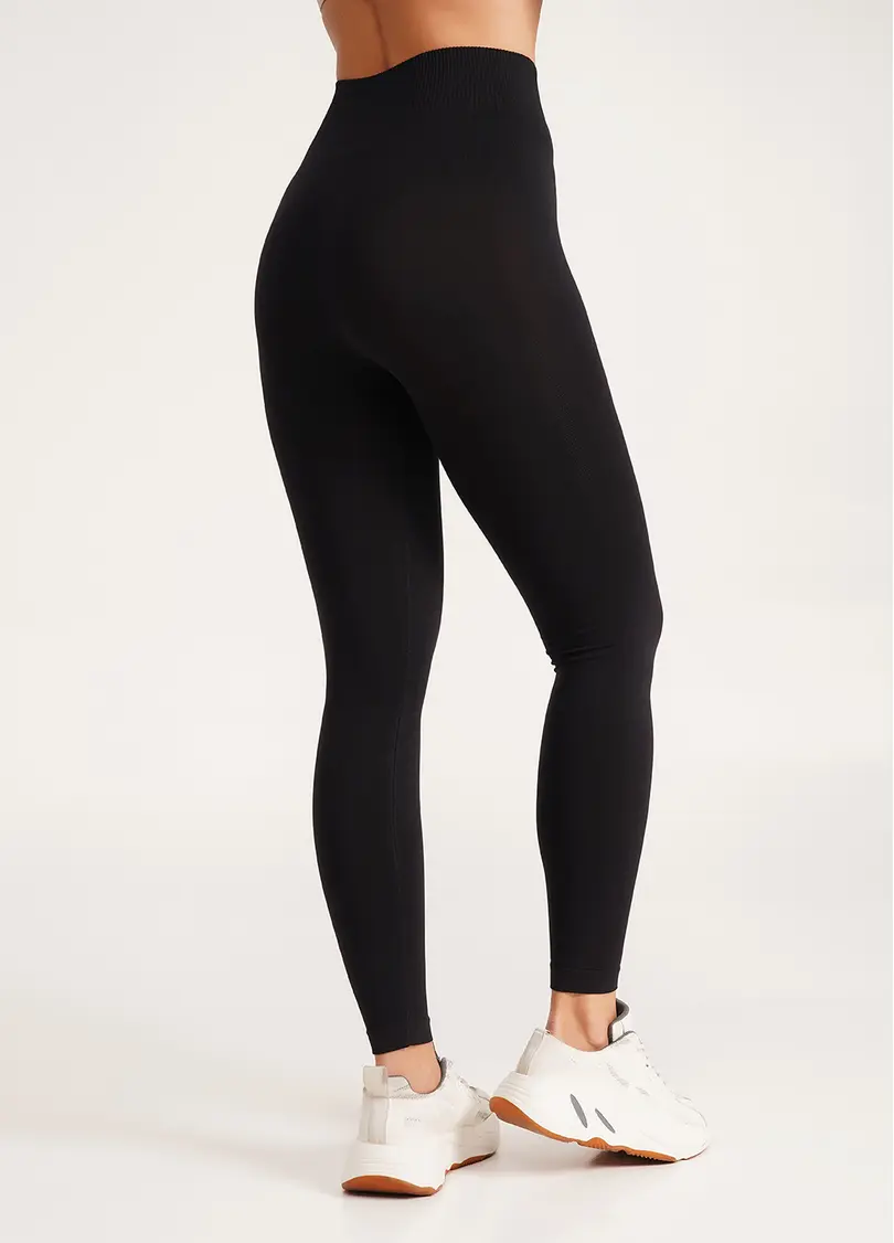 Безшовні легінси LEGGINGS (чорний)