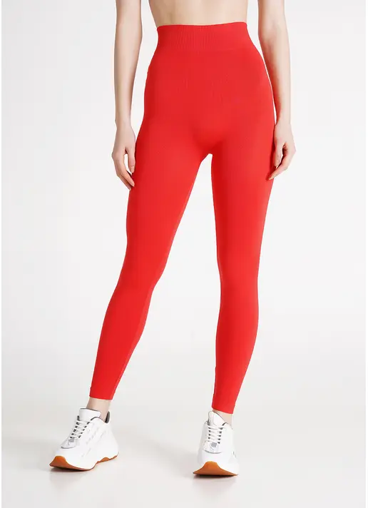 Безшовні легінси для спорту LEGGINGS poinciana (червоний)