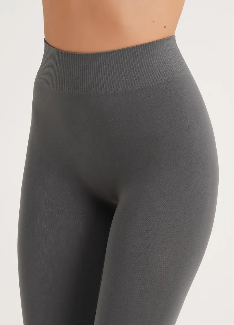 Безшовні легінси для спорту LEGGINGS poppy seed (сірий)