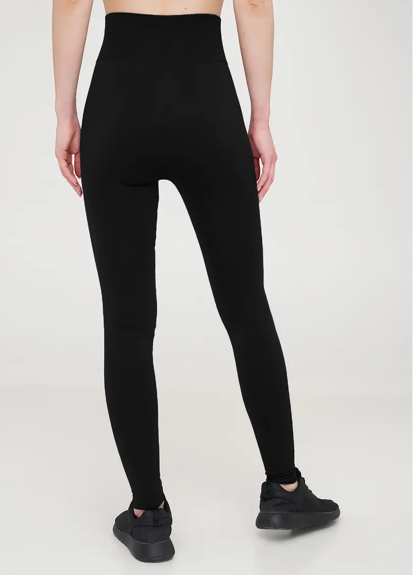 Легінси з широким поясом і бокоми швами Leggings Free black (чорний)
