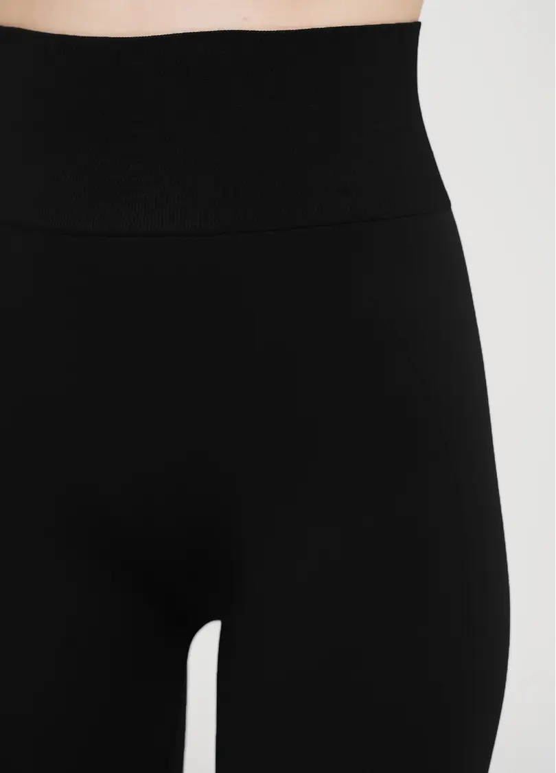 Легінси з широким поясом і бокоми швами Leggings Free black (чорний)
