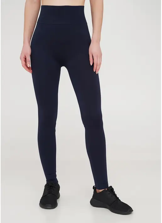 Легінси з широким поясом і бокоми швами Leggings Free dark blue (синій)