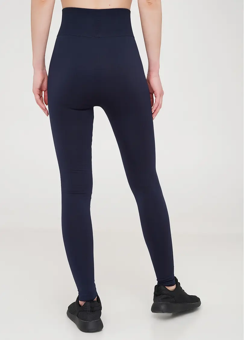 Легінси з широким поясом і бокоми швами Leggings Free dark blue (синій)