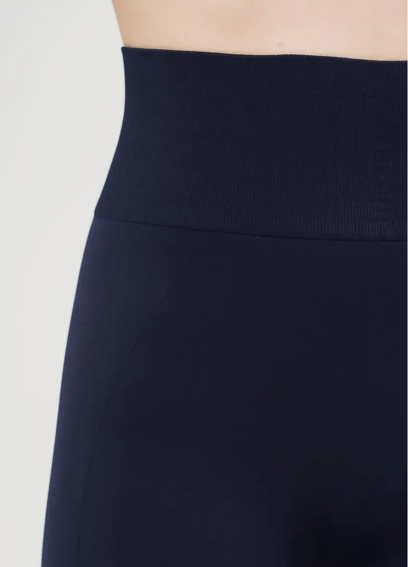 Легінси з широким поясом і бокоми швами Leggings Free dark blue (синій)