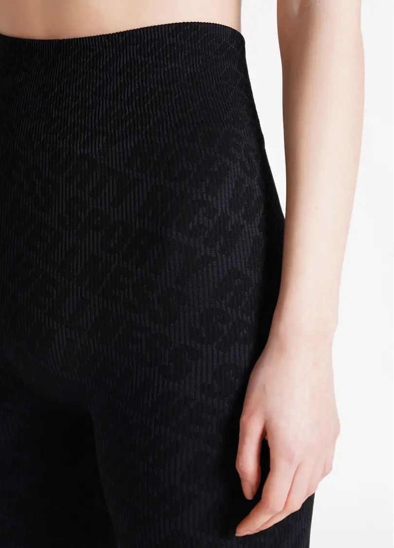 Легінси в рубчик LEGGINGS RIB WELLNESS black (чорний)