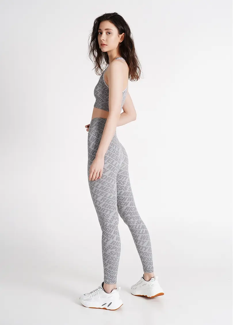 Легінси в рубчик LEGGINGS RIB WELLNESS ultimate grey (сірий)