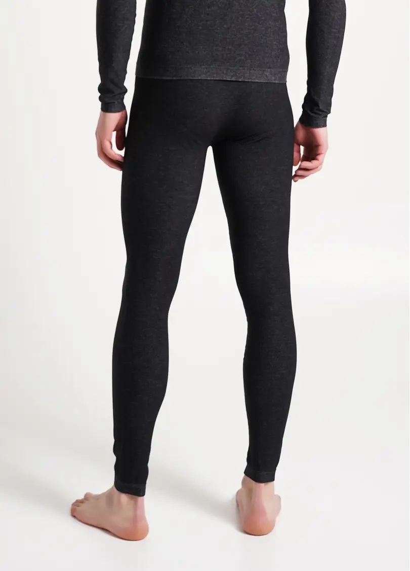 Безшовні термолегінси чоловічі THERMO LEGGINGS MELANGE MAN nero (чорний)