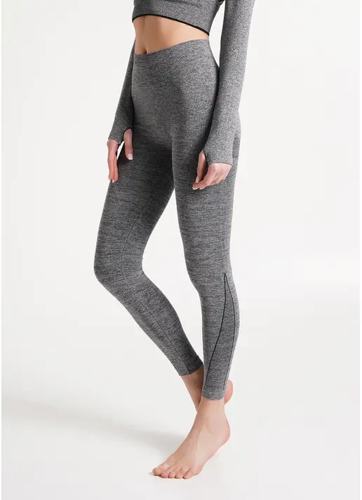 Безшовні термолегінси THERMO LEGGINGS MELANGE nero (чорний) Безшовні термолегінси THERMO LEGGINGS MELANGE nero (чорний)