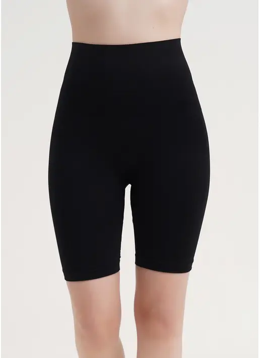 Корегуючі шорти безшовні з широким поясом SHAPING PANTS nero (чорний)