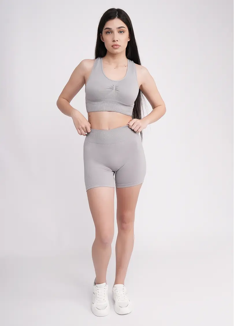 Спортивні шорти з ефектом пуш ап SHORTS SPORT SHAPE griffin (сірий)